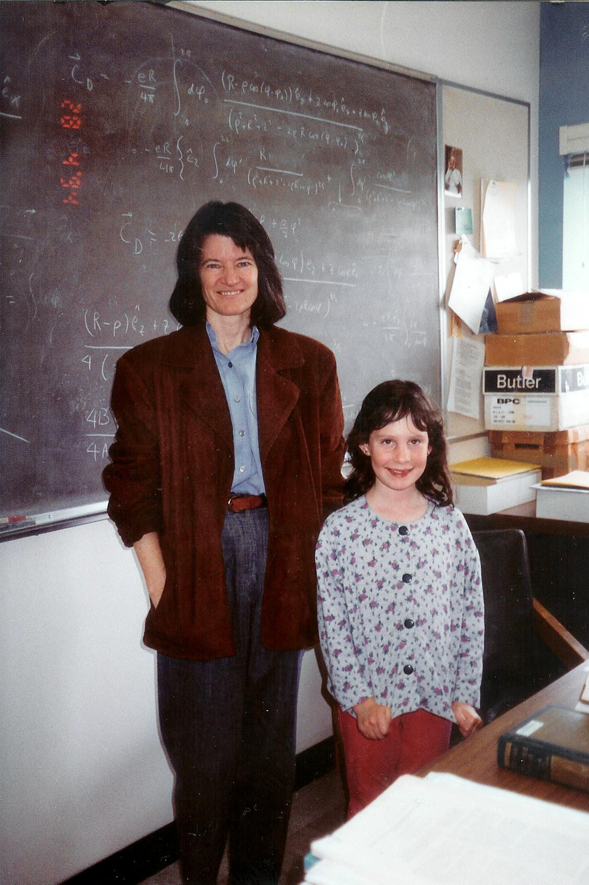 Sally Ride and Carina Preskill at Caltech, 28 April 1994.