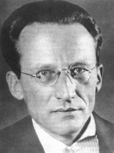 Erwin Schrödinger. Discussions of quantum foundations often seem to involve this fellow's much abused cat.