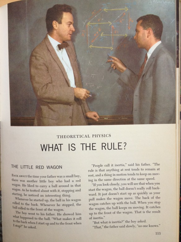 First page of the section on theoretical physics. Who's the guy in the bow tie?