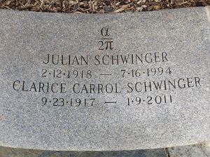 Schwinger headstone